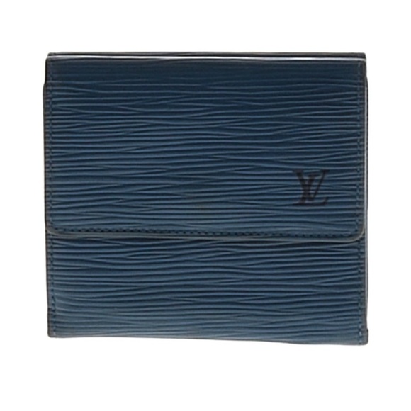 Louis Vuitton Handbags - Louis Vuitton Blue Epi Leather Tri Fold Wallet